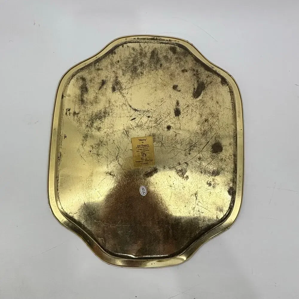 Vintage Jan Hagara “A Token of Love” Decorative Tin Tray